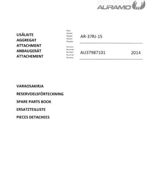 Product picture AURAMO AR37 complete user and spare part manual